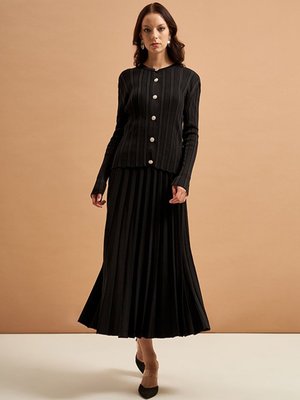 Merserize Triko Etekli Takım Ns Siyah