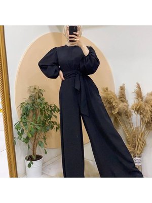 Kuşaklı Tulum Siyah