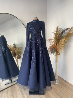 Sude Kabarık Abiye Elbise