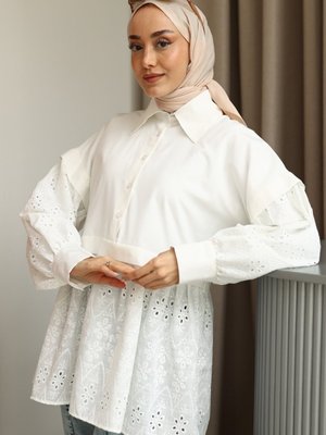 Beris Beyaz Tunik