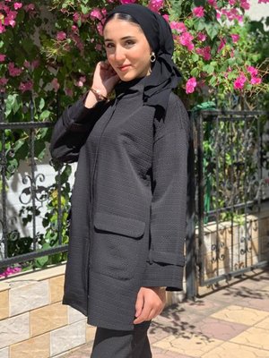 Siyah Rosalie Waffle Takım Siyah Rosalie Waffle Takım