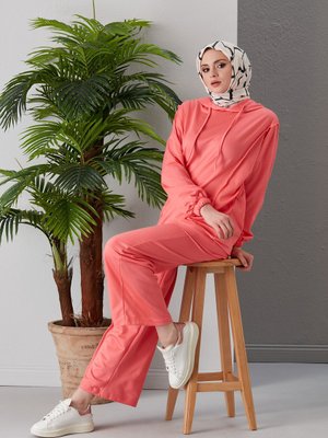 Balance Yazılı Spor İkili Takım Açık Pembe