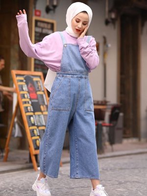 Bahçıvan Askılı Kot Tulum