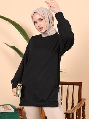 Zincirli Tunik Siyah