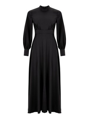 Ladies Saten Elbise Siyah Ladies Saten Elbise Siyah