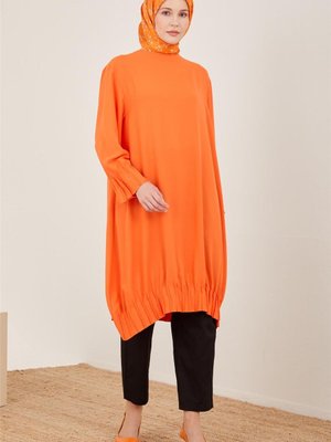 Arkası Lastikli Pamuk Pantolon Siyah