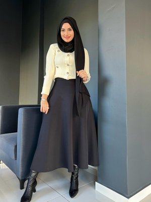 Scuba Dalgıç Kumaş Tesettür Etek