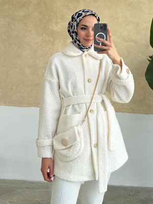 Çantalı Peluş Ceket E