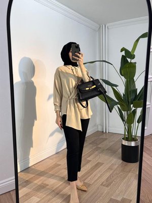 Hera Tasarım Gömlek Krem