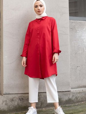 Boyfriend Gömlek Klasik Yakalı Oval Kesim