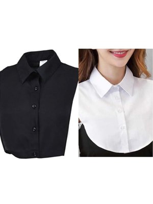 Içlik Yakalık Boyunluk Gömlek Siyah Beyaz Li Set Içlik Yakalık Boyunluk Gömlek Siyah Beyaz Li Set