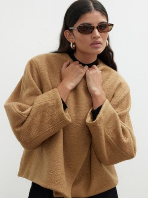 Jacqueline Kısa Kaşe Kaban Camel