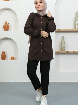 Kapşonlu Cepli Gömlek