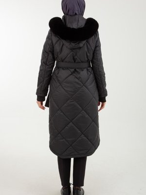 Trend Baklava Dilim Kapitone Kaban / Mont