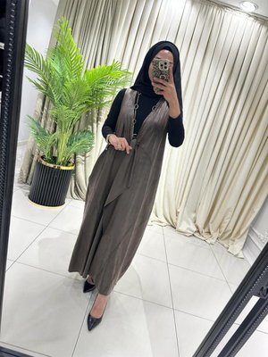 Tamboy Deri Yelekkahverengi