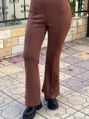 Kahve Önü Dikişi Scuba Pantolon