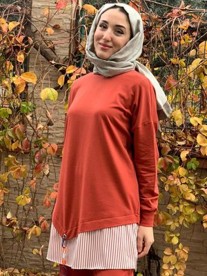 Kiremit Babür Armalı Sweat