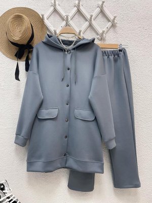 Puf Scuba Çıtçıt Detaylı Takım