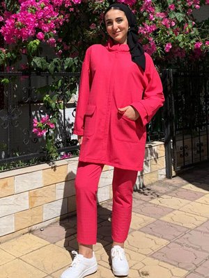 Fuşya Rosalie Waffle Takım Fuşya Rosalie Waffle Takım