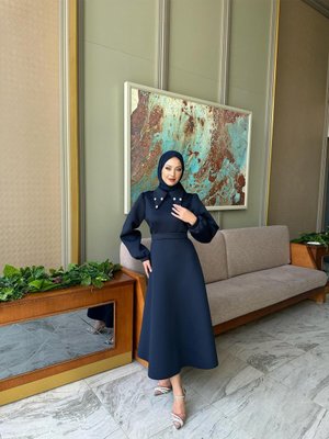 Bebe Yaka Skuba Elbise