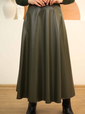 Haki Mevlana Model Suni Deri Etek