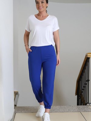 Saks Paçası Lastikli Eşofman Altı