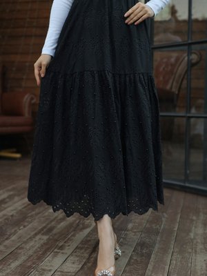 Brode Dantel Fisto İncili Etek