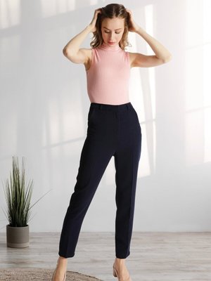 Lacivert Cigarette Pantolon Lacivert Cigarette Pantolon