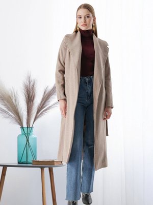 Vizon Uzun Kaşe Kaban Vizon Uzun Kaşe Kaban