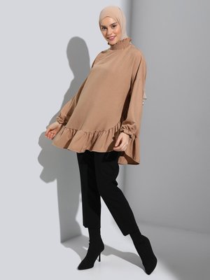Camel Aerobin Volan Detaylı Tunik