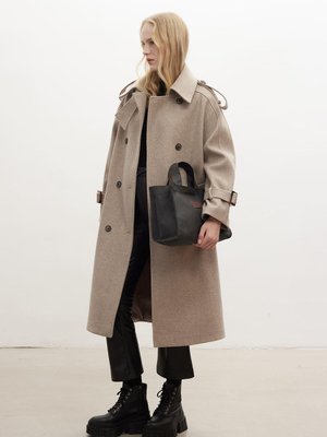 Özel Dikim Trenç Kaban Vizon