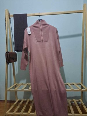 Triko Fermuarlı Elbise Triko Fermuarlı Elbise