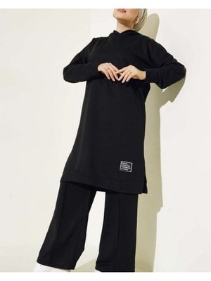 Pamuklu İplik Eşofman Takımı Kapüşonlu İkili Takım