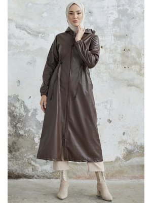 Acı Kahve Avery Tünel Bağcıklı Deri Kap