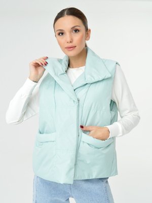 Mint Yeşili Yelek Mont Mint Yeşili Yelek Mont