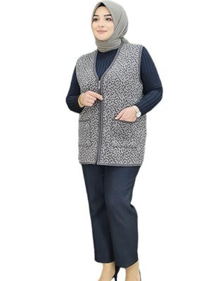 Desenli Kısa Anne Yelek