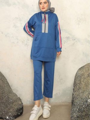 İki İplik Takım İndigo