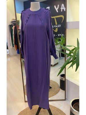 İnvee Bebe Biyeli Elbise Mor