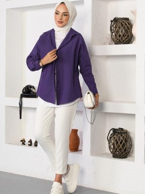 Klasik Gömlek Mor Klasik Gömlek Mor