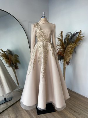 Sude Kabarık Abiye Elbise