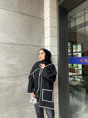 Atkılı Triko Ceket