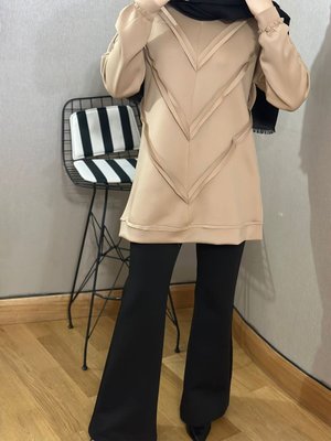 Fırfırlı Scuba Sweat