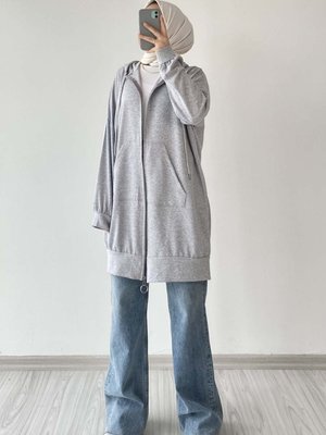 Cepli Fermuarlı Hırka