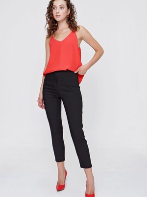 Siyah Pensli Yüksek Bel Pantolon Siyah Pensli Yüksek Bel Pantolon