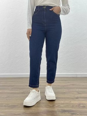 Mom Jeans Ons Kot Koyu Mavi Mom Jeans Ons Kot Koyu Mavi