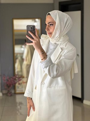 Blazer Ceketli Üçlü Takım