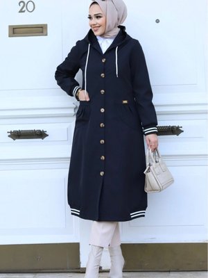 Kolu Ribanalı Önü Düğmeli Elena Trençkot Kap