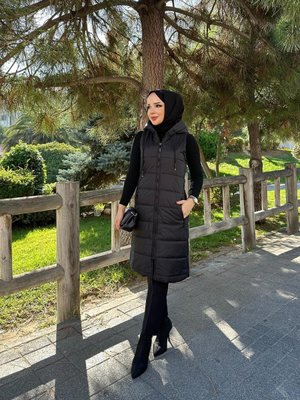 Kapitone Elyaf Dolgulu Şişme Kışlık Yelek Kapitone Elyaf Dolgulu Şişme Kışlık Yelek