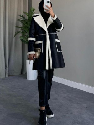 Deri Kürklü Kaban Siyah