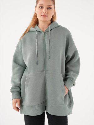 Şardonlu Kanguru Cepli Nefti Sweatshirt Şardonlu Kanguru Cepli Nefti Sweatshirt
